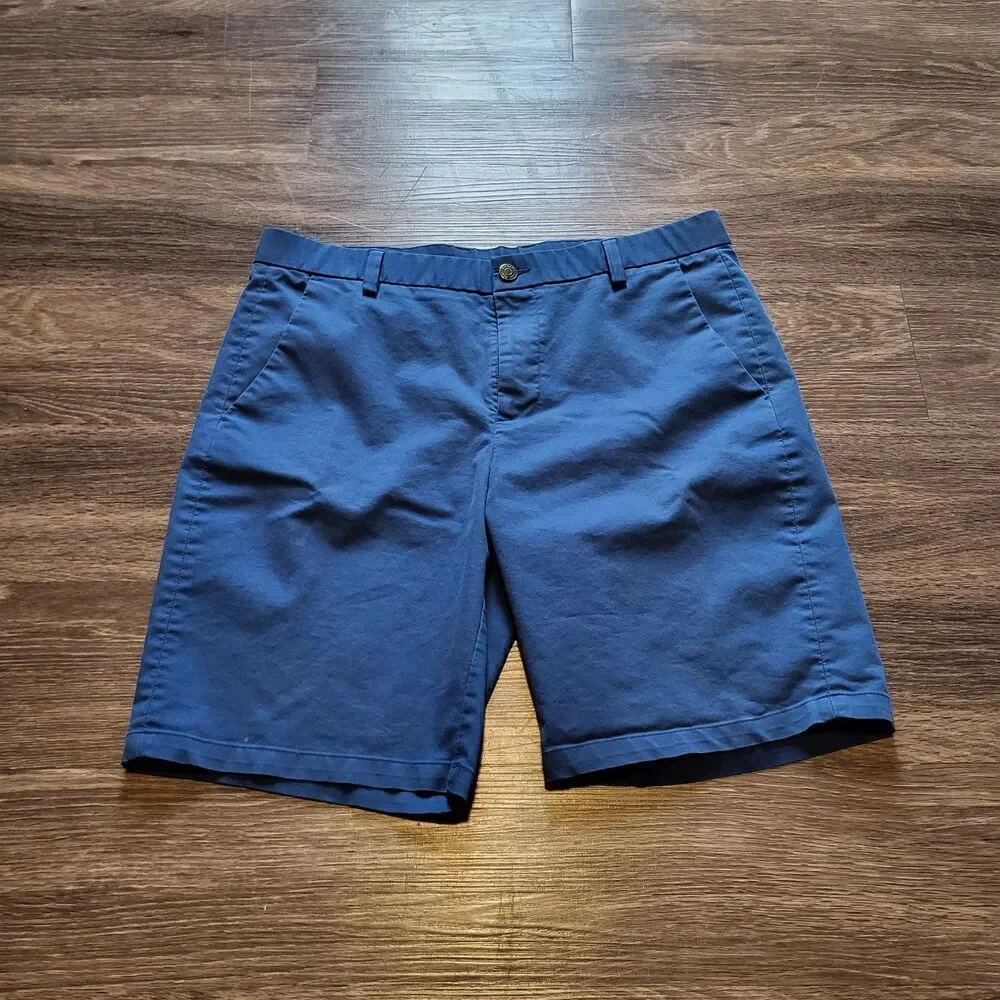 Banana Republic Performance Golf Classic Fit Chino Shorts Navy Size 34